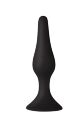 Анальная пробка на присоске MAI Attraction Toys №33 Black, длина 11,5cм, диаметр 3см