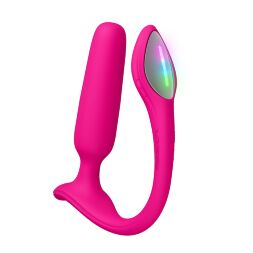 Анальная смарт-вибропробка Lovense Lush Anal, LED-підсвічування