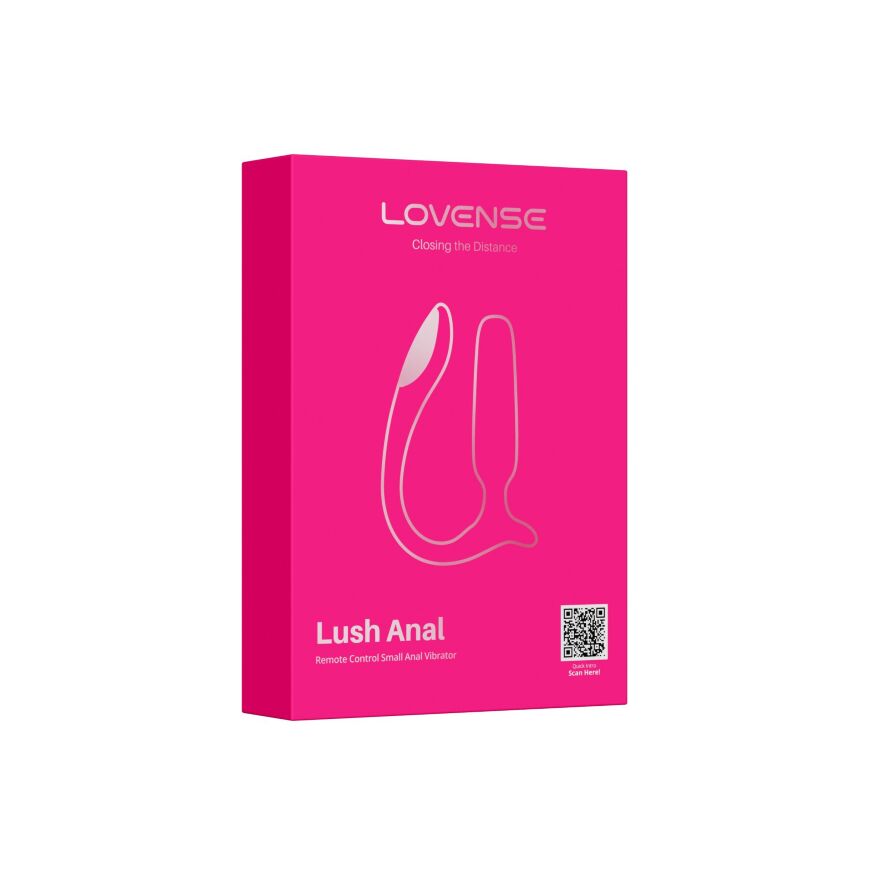 Анальная смарт-вибропробка Lovense Lush Anal, очень мощная, LED-подсветка