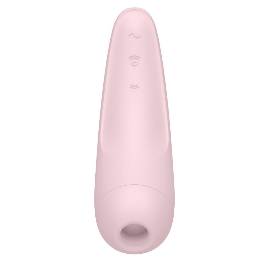 Вакуумный клиторальный стимулятор Satisfyer Curvy 2+ Pink с управлением через интернет(мятая упаковка!!!)