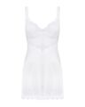 (SALE) Сорочка Obsessive Amor Blanco underwire chemise &amp; thong white S/M