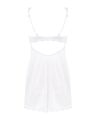 (SALE) Сорочка Obsessive Amor Blanco underwire chemise &amp; thong white S/M