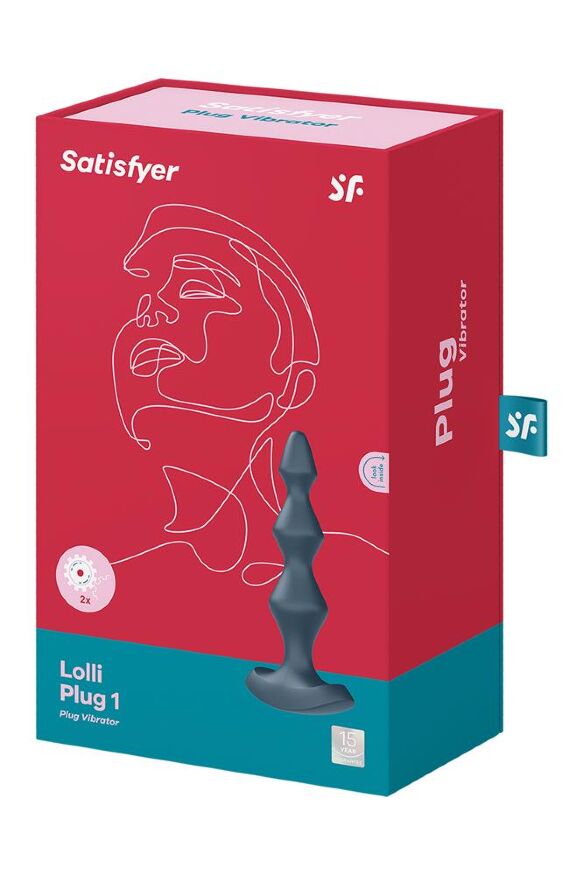 T360139 Анальная пробка с вибрацией Satisfyer Lolli-Plug 1 dark teal