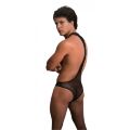Мужское сексуальное боди S/M Sunspice, в сеточку, черное