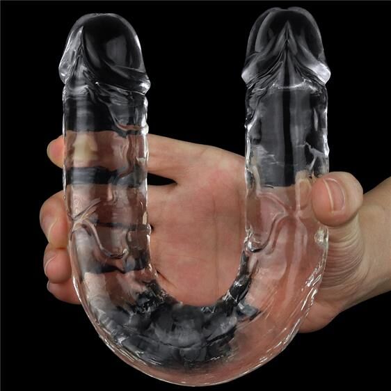 Фалоімітатор подвійний - Flawless Clear Double Dildo 12" Clear