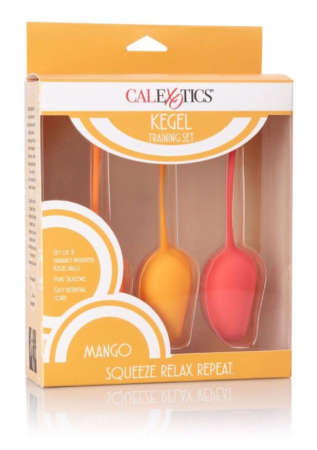 Набір вагінальних кульок - Calexotics Kegel Training Set Mango