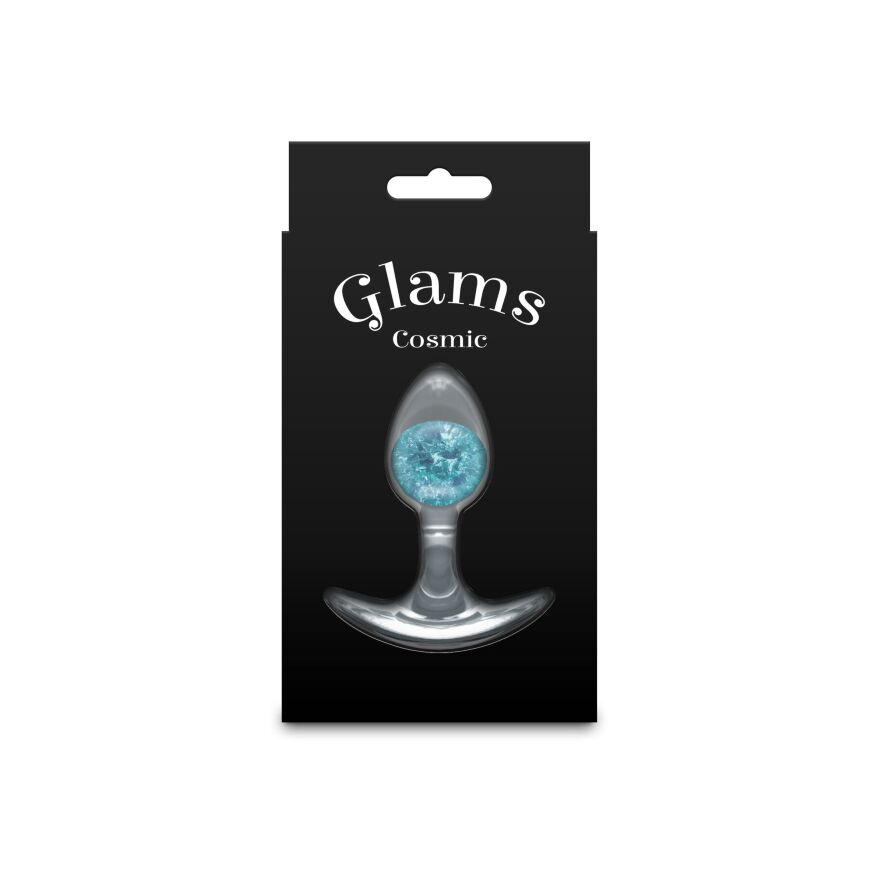 Анальная пробка NS Novelties Cosmic Glams - Small - Blue
