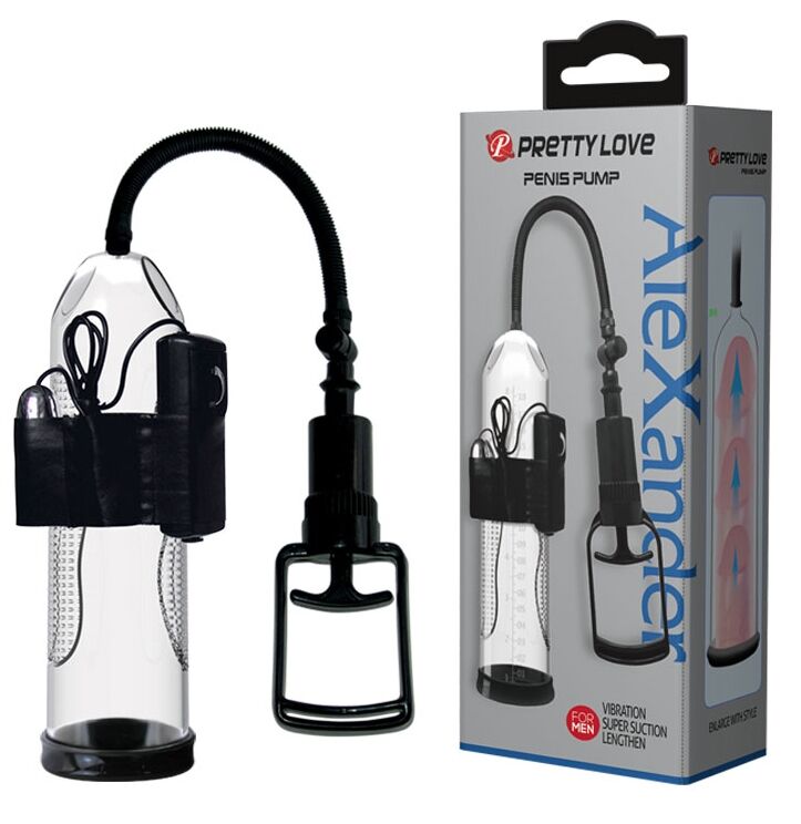Вакуумная помпа с вибрацией Pretty Love - Penis Pump AleXander, BM-010066BPL