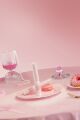 Липстик-вибратор KISSTOY Pop Cherry, 7 режимов, 2 мотора, гибкий, подогрев