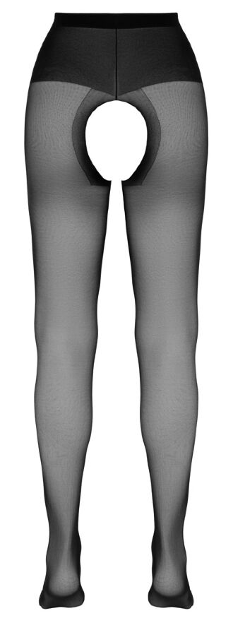 Колготки - 2510030 Cottelli Collection Crotchless Tights Black - 3
