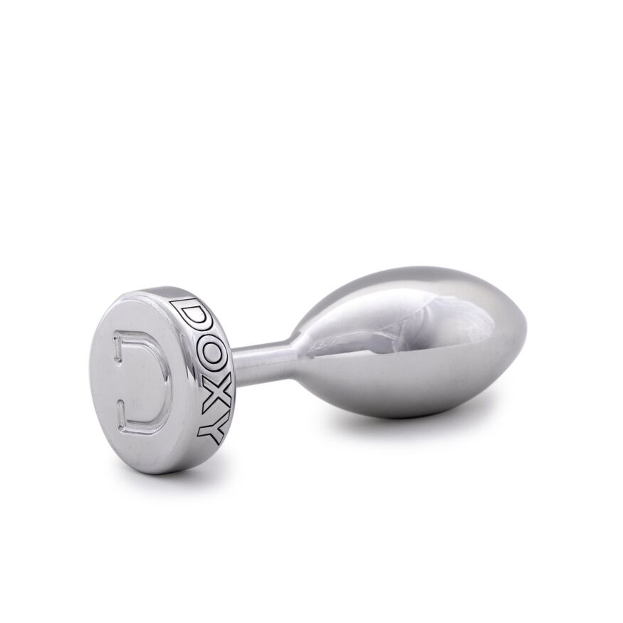 Анальная пробка из гладкого алюминия DOXY Butt Plug SMOOTH, 7х3.5 см