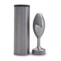Анальная пробка из гладкого алюминия DOXY Butt Plug SMOOTH, 7х3.5 см