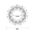 Эрекционное кольцо с мягкими пузырьками на поверхности Power Plus Cockring 2 Clear