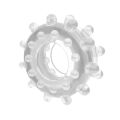 Эрекционное кольцо с мягкими пузырьками на поверхности Power Plus Cockring 2 Clear