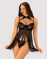 411038 Бебідол Obsessive Elizenes babydoll &amp; thong L/XL