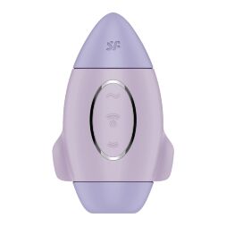 Вакуумный стимулятор с вибрацией Satisfyer Mission Control Violet, 2 независимых мотора