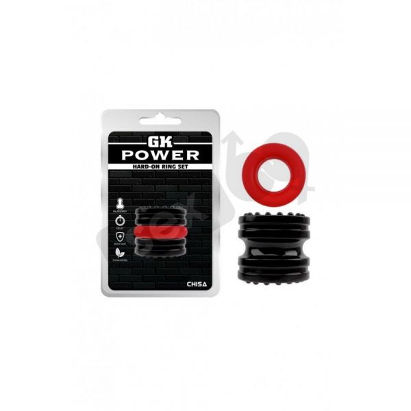 Эрекционное кольцо GK Power Hard-On Ring Set Chisa 