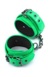 Фіксатори на ноги NS Novelties Electra Play Things Wrist Cuffs, зелений неон