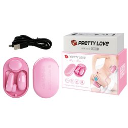 Комплект з двох компактних девайсів Pretty Love Magic Box, 12 vibration settings, 7 taping settings