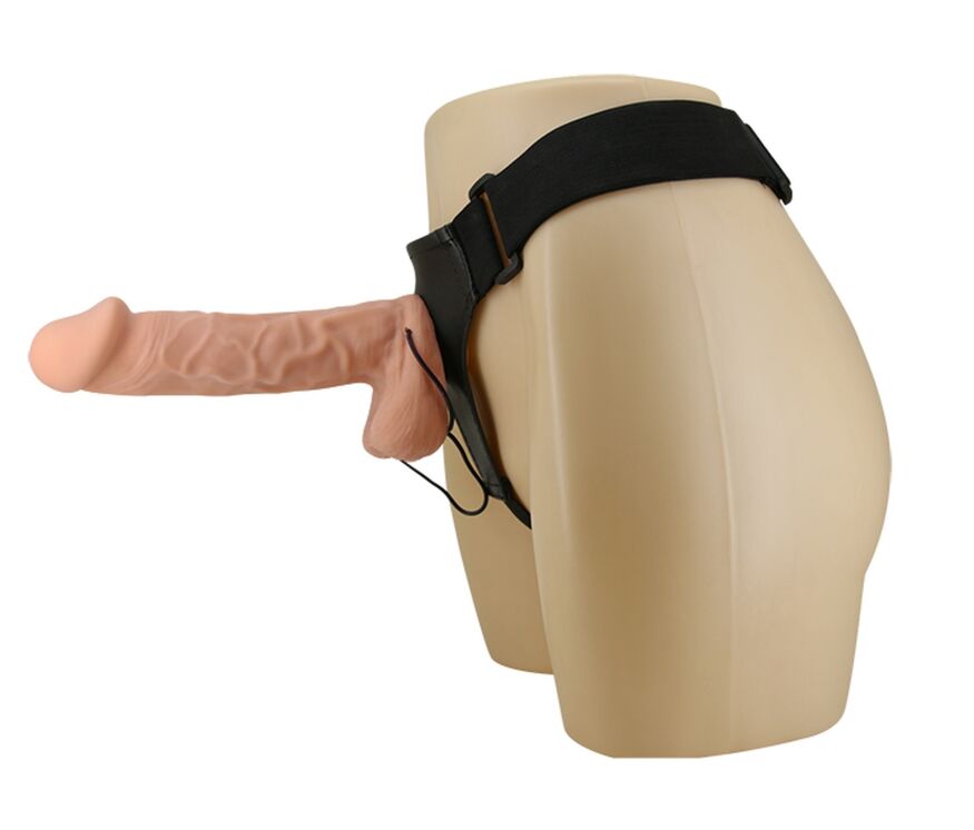 Страпон с большим фаллоимитатором и вибрацией Ultra Passionate Harness - Strap On RealDeal 10.2"