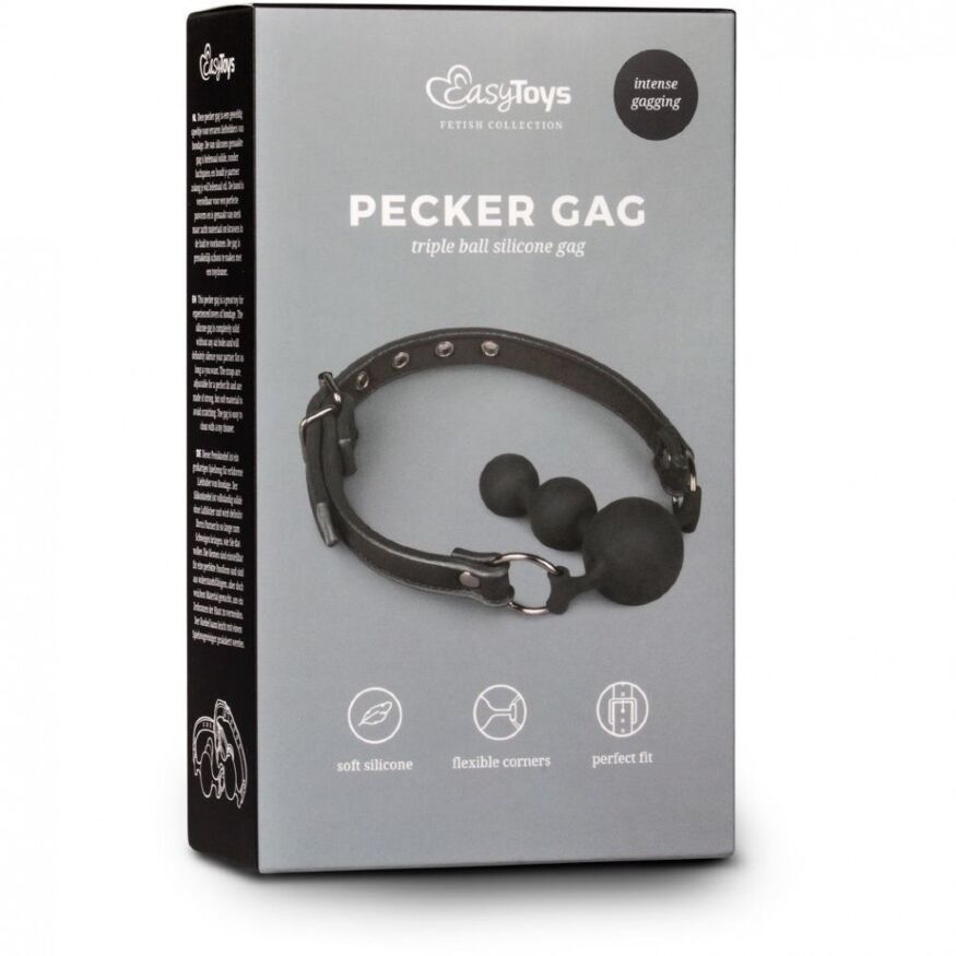 Кляп-елочка Easytoys Ball Gag With Silicone Beads