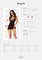 Сорочка Obsessive Bellastia chemise &amp; thong XS/S