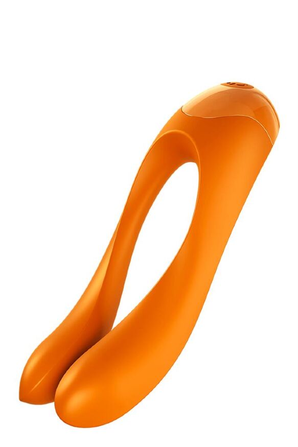 Универсальный мини вибратор Satisfyer Candy Cane orange