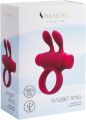 Эрекционное виброкольцо S Pleasures Premium Rabbit Ring, розовое, со съемной вибропулей и ушками