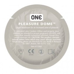 Набір латексних презервативів One Pleasure Dome із розширеною головкою (ціна за 5 шт.)