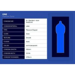 Набір латексних презервативів One Pleasure Dome із розширеною головкою (ціна за 5 шт.)