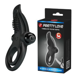 Эрекционное кольцо - Pretty Love Vibrant Penis Ring Black