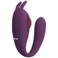 Ергономічний вібростимулятор 2в1 у формі літери С Pretty Love Shey Stimulator Purple