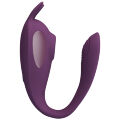 Ергономічний вібростимулятор 2в1 у формі літери С Pretty Love Shey Stimulator Purple