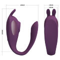 Ергономічний вібростимулятор 2в1 у формі літери С Pretty Love Shey Stimulator Purple