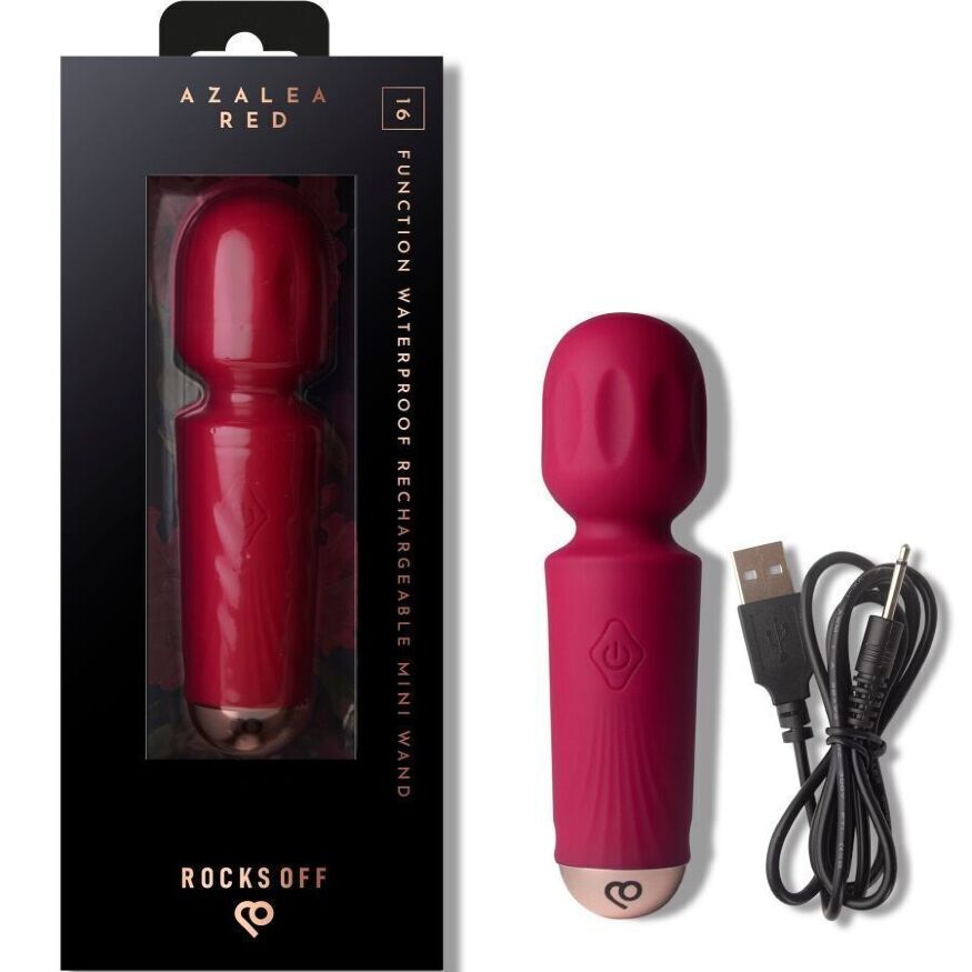 Вибромассажер Rocks Off Mini Wand Azalea Red, 16 режимов