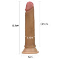 Тонкий та дуже реалістичний фалоімітатор Dual-Layered Silicone Cock 7" Brown