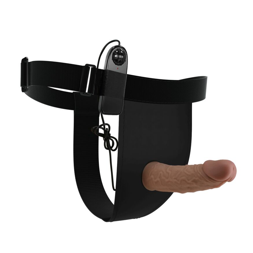 Универсальный страпон с полым фаллоимитатором Pretty Love Harness Briefs Draven 6.8"