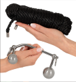 Комплект двойного  проникновения Bondage Plugs with 10 m Rope