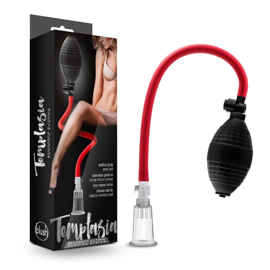 Вакуумный насос для клитора Blush Temptasia – Beginner's Clitoral Pumping System, механический, груша