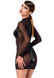 Платье Noir Handmade F369 Crossfire Mesh &amp; Wetlook Mini dress XL
