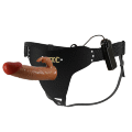 Страпон унісекс з вібростимуляцією Pretty Love - Marion Universal Strap-On Harness, Dildo 7.4'', BW-022099Z