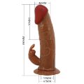 Страпон унісекс з вібростимуляцією Pretty Love - Marion Universal Strap-On Harness, Dildo 7.4'', BW-022099Z