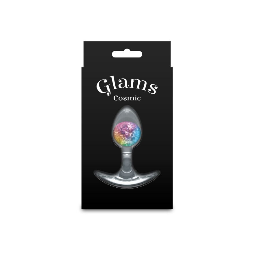 Анальная пробка NS Novelties Cosmic Glams - Small - Rainbow
