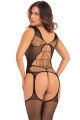 Комбинезон FLIGHT RISK SHEER BODYSTOCKING BLACK, OS