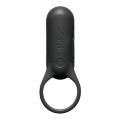 Эрекционное кольцо с вибрацией SVR Plus Tenga, силиконовое, черное, 9.7 х 3.8 см