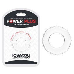 Ерекційне кільце з гладкою і безшовною поверхнею Power Plus Cockring 4 Clear