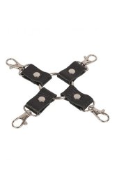 Перехресний фіксатор з натуральної шкіри  Leather Fixer Black