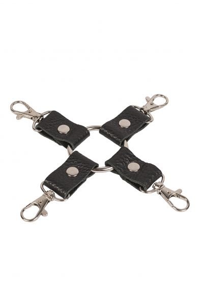 Перехресний фіксатор з натуральної шкіри  Leather Fixer Black