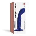 Насадка для страпона з подвійною точковою пульсацією Strap-On-Me TAPPING DILDO WAVE  -  NIGHT BLUE, М