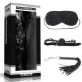 Елітний набір базових аксесуарів для любителів БДСМ розваг - Deluxe Bondage Kit (маска, кляп, флогер)